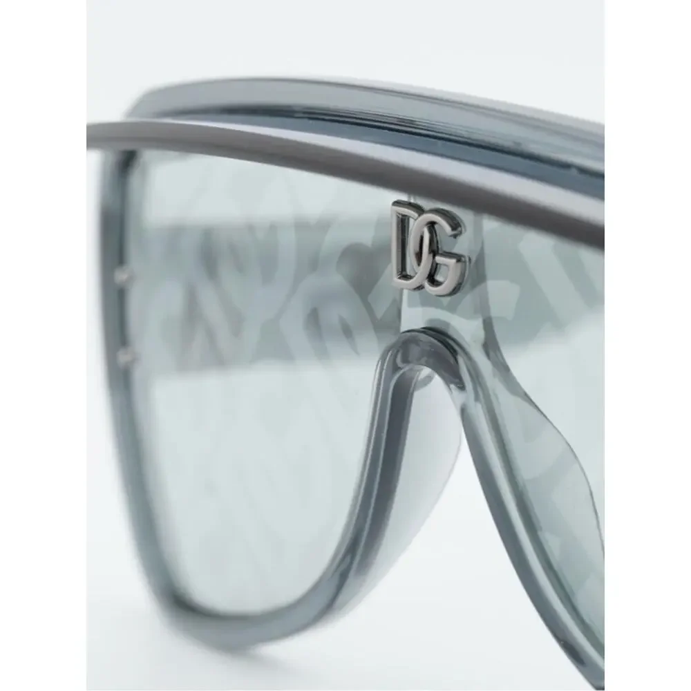 New Dolce & Gabbana DG6205 3160AL Monogram Shield Sunglasses Authentic